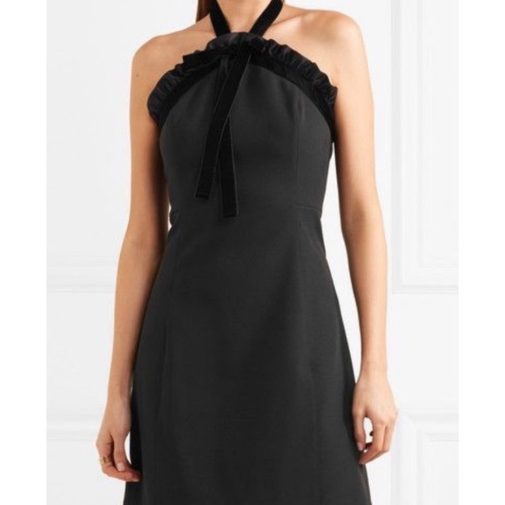 Michael Kors Black Ruffled Halter Dress - Sz 0